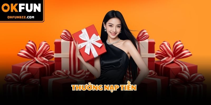 Hội viên nạp tiền nhận thêm phần trăm ưu đãi lớn khi giới thiệu OKFUN