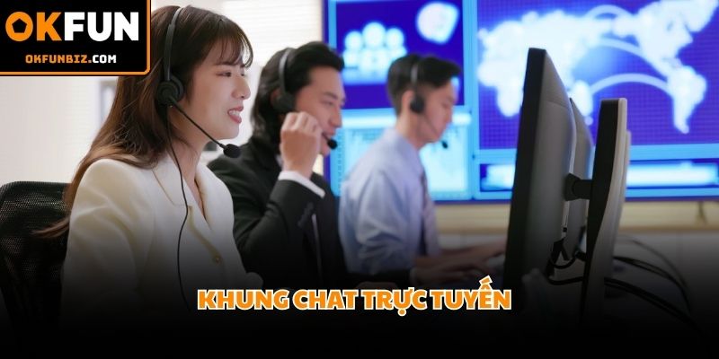 Liên hệ OKFUN trò chuyện trực tiếp tại màn hình chính phản hồi siêu tốc