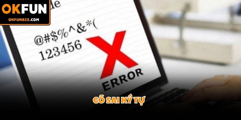 Người chơi cần tắt phần mềm gõ tiếng Việt trước khi điền thông tin