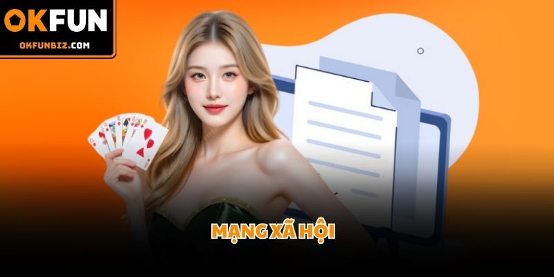 Người chơi có thể theo dõi tin tức OKFUN thông qua các trang mạng xã hội